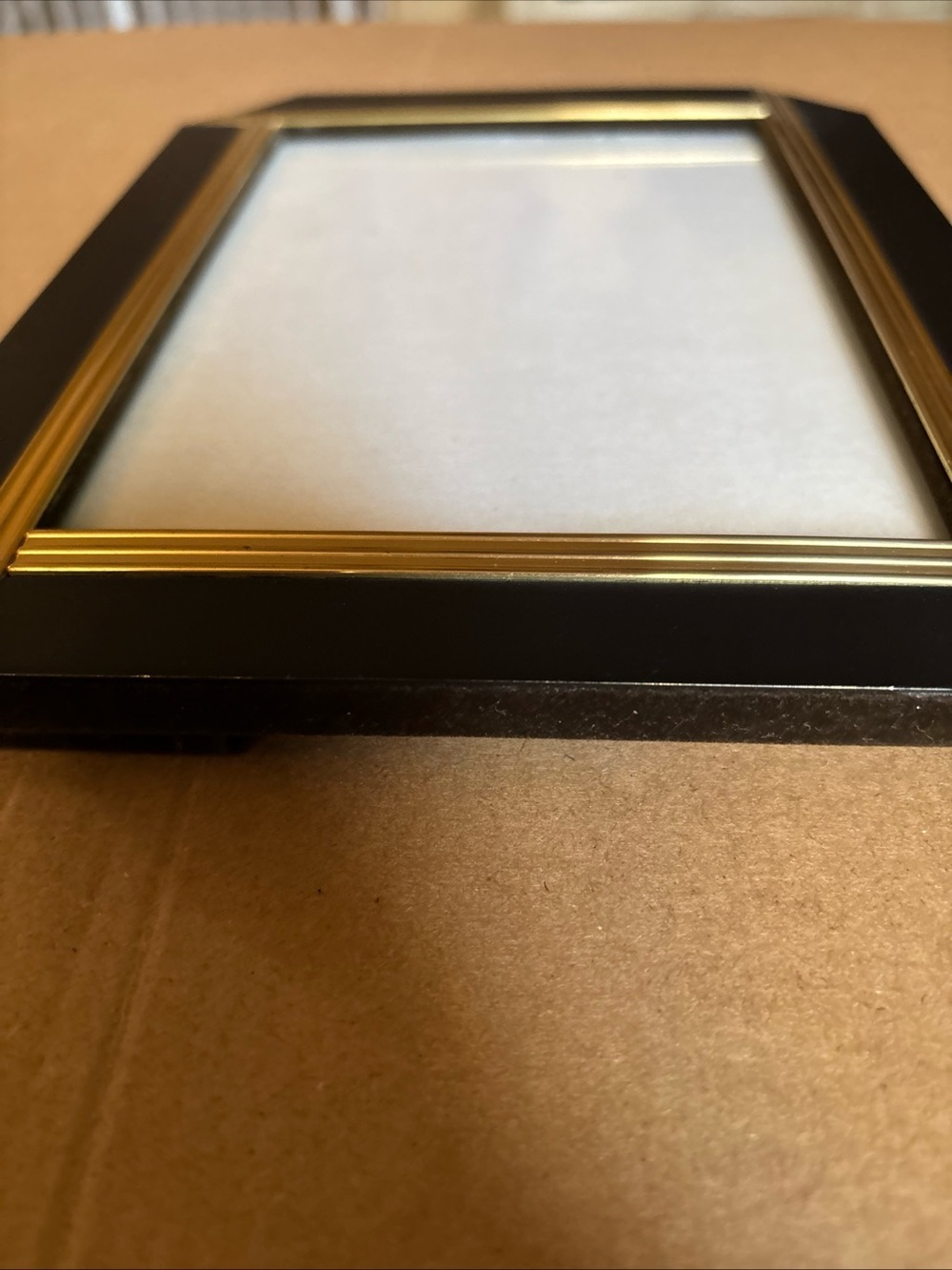 Vintage Black and Gold Picture Frame Art deco 6.5”x8.5” used home decoration - Picture 3 of 16